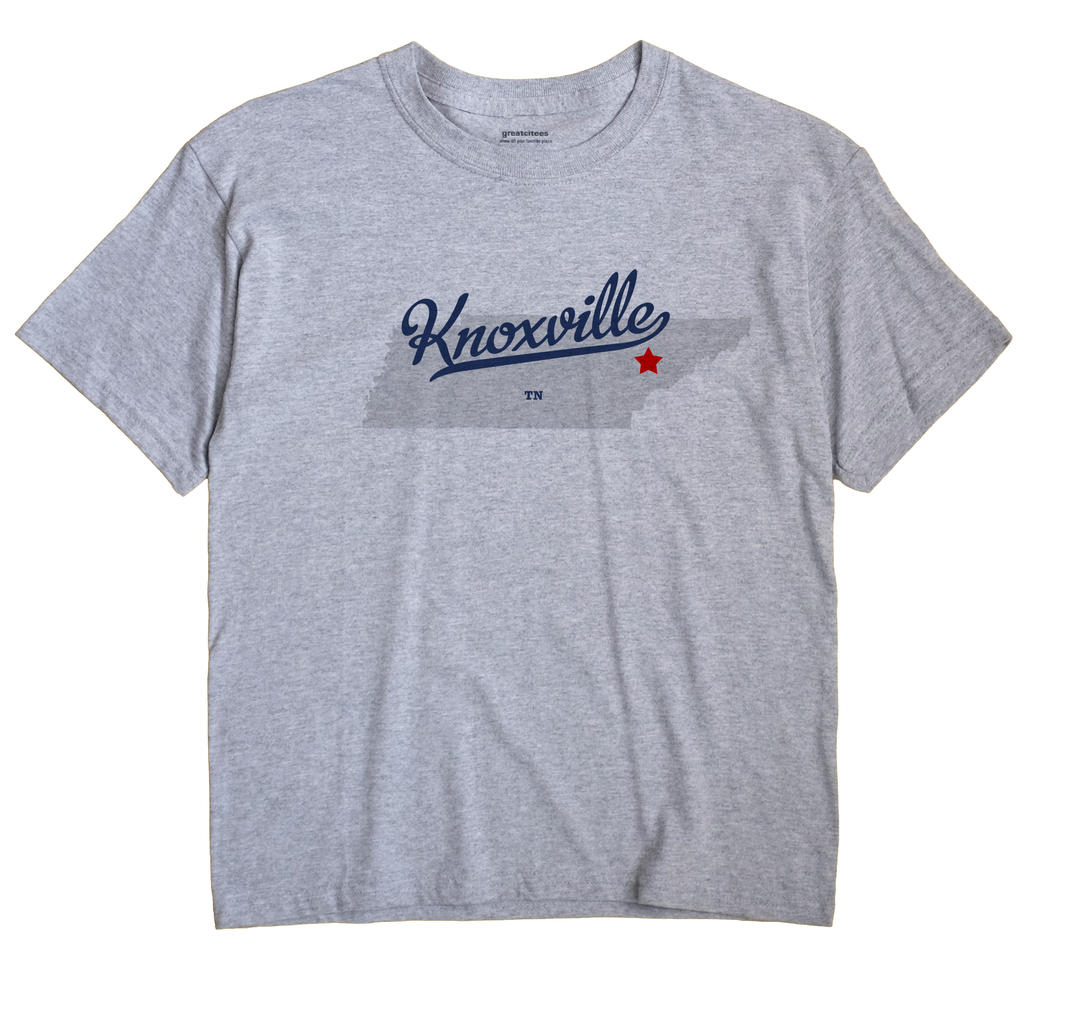 Knoxville Tn Map. Knoxville Tennessee TN Shirt