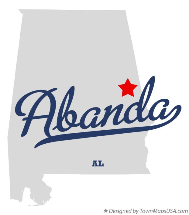 Map of Abanda Alabama AL