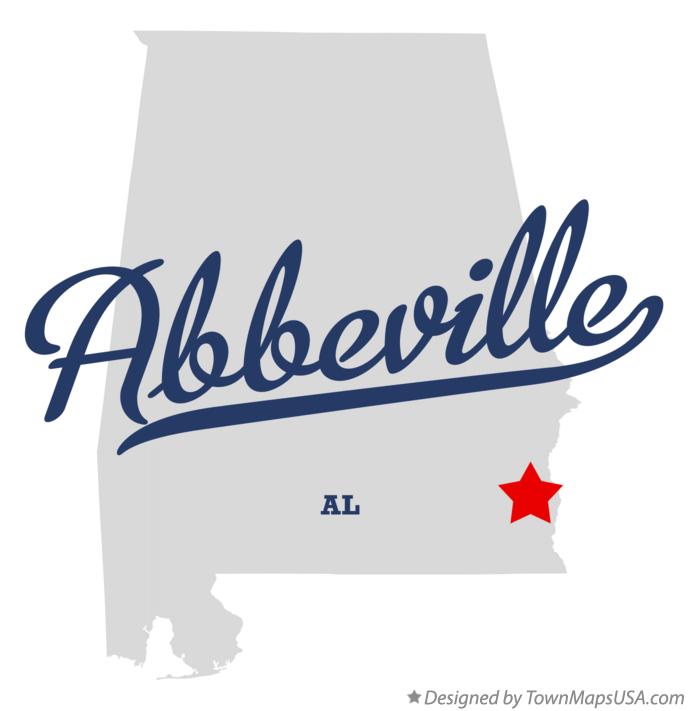 Map of Abbeville Alabama AL