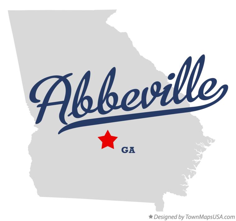 Map of Abbeville Georgia GA