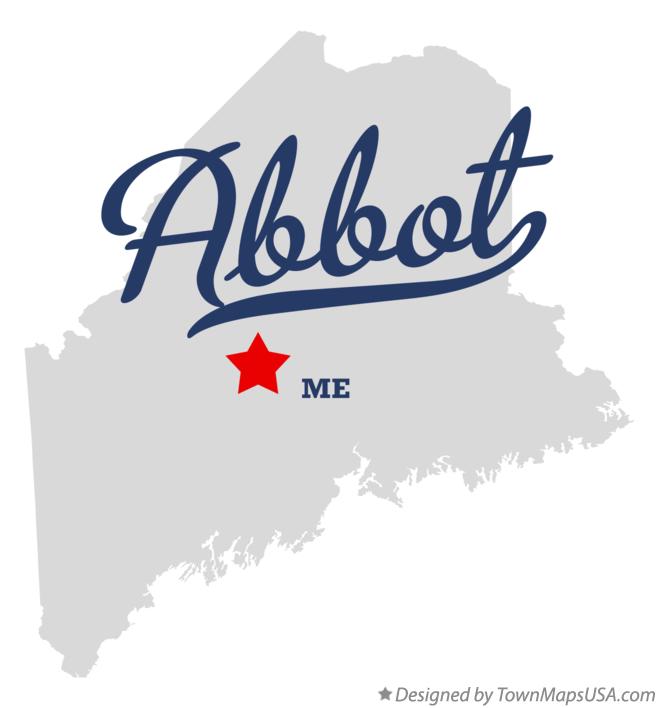 Map of Abbot Maine ME