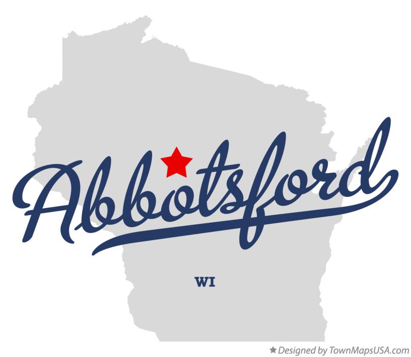Map of Abbotsford Wisconsin WI
