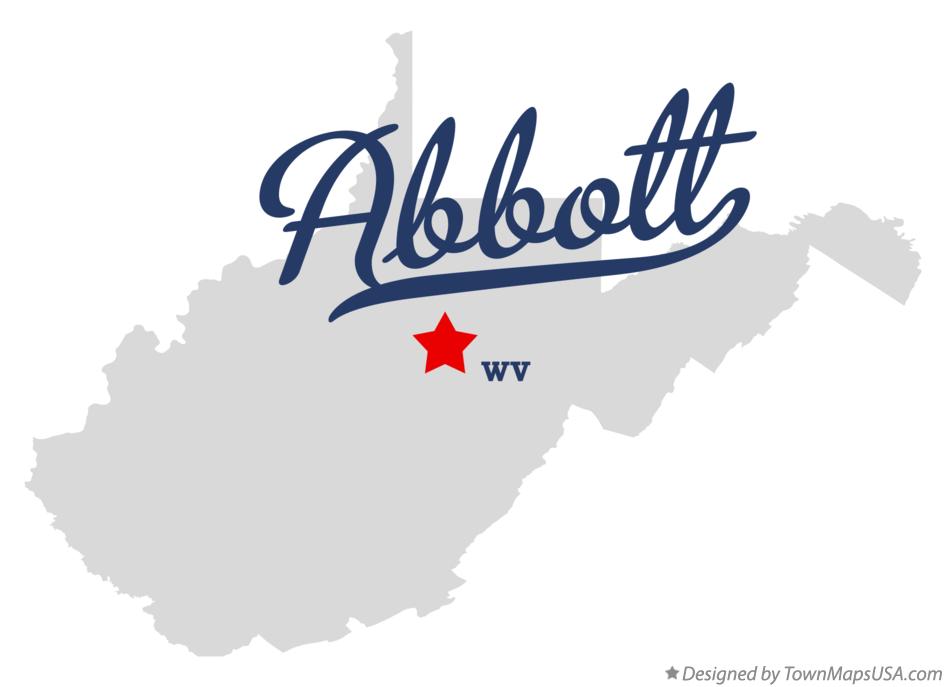 Map of Abbott West Virginia WV