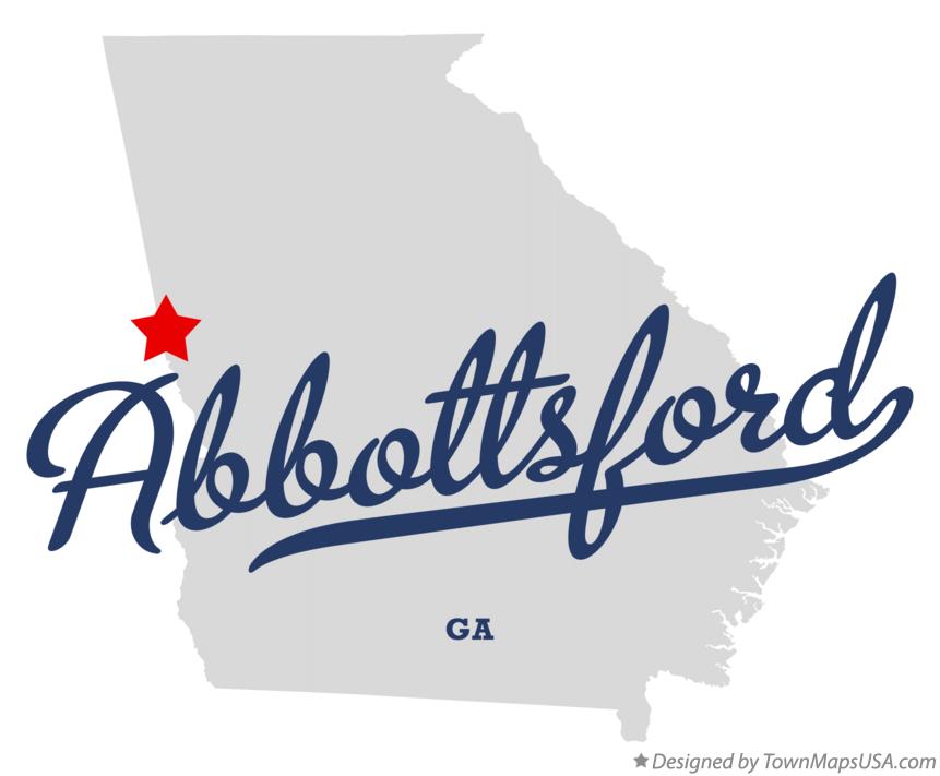 Map of Abbottsford Georgia GA
