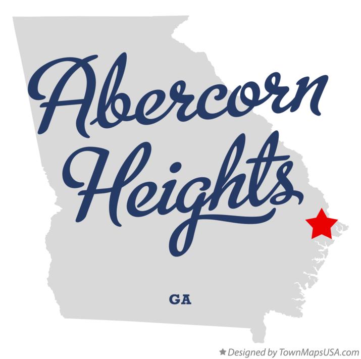 Map of Abercorn Heights Georgia GA