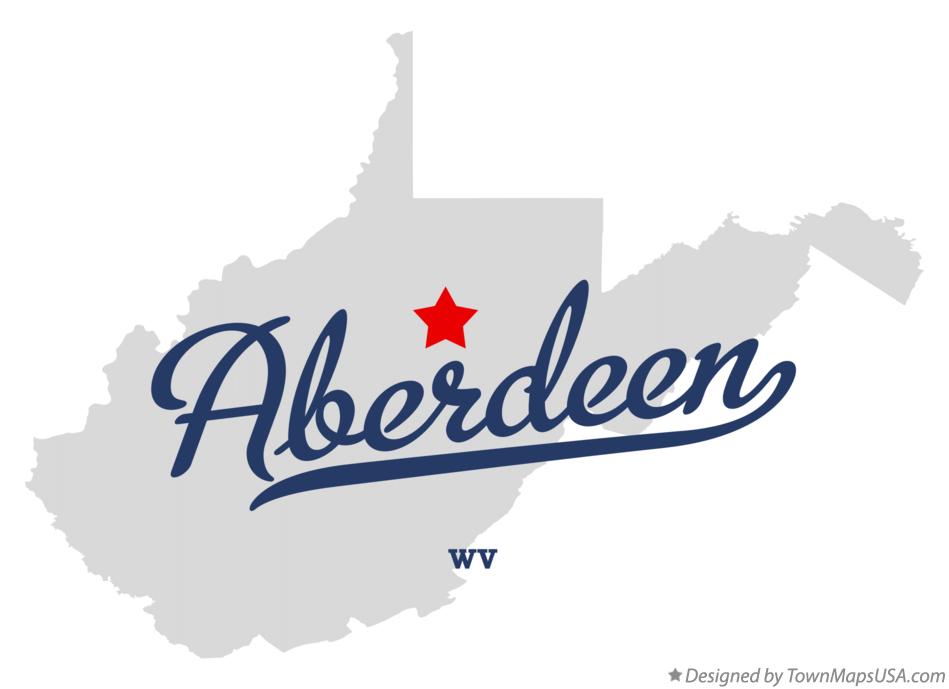 Map of Aberdeen West Virginia WV