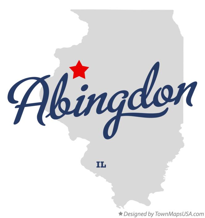 Map of Abingdon Illinois IL