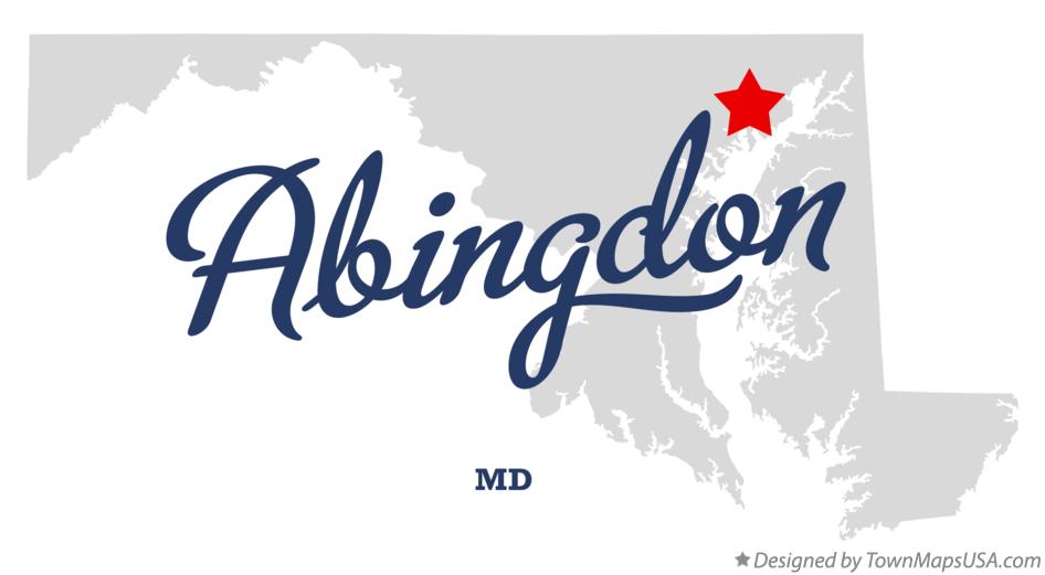 Map of Abingdon Maryland MD