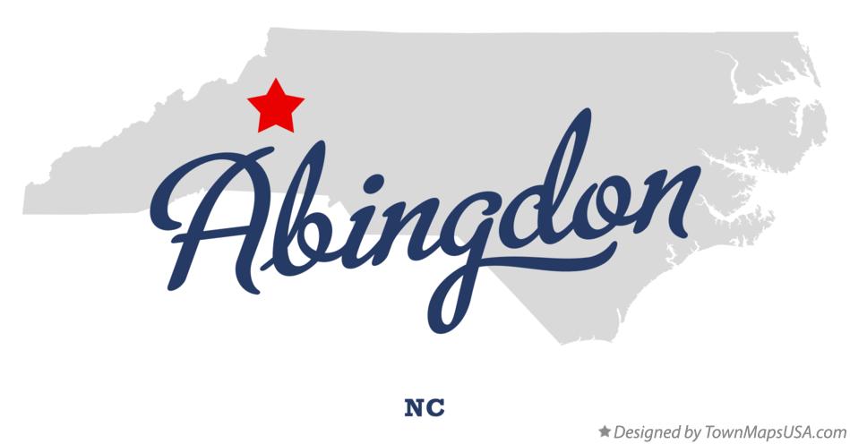 Map of Abingdon North Carolina NC