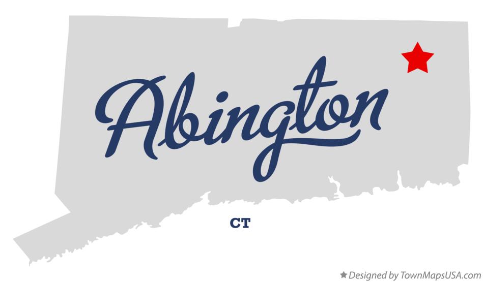 Map of Abington Connecticut CT