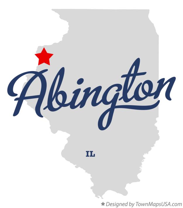 Map of Abington Illinois IL