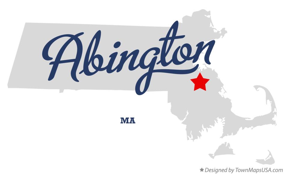 Map of Abington Massachusetts MA