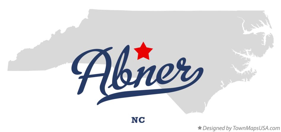 Map of Abner North Carolina NC