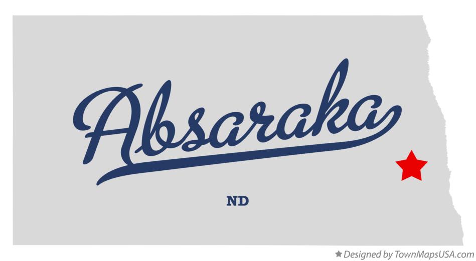 Map of Absaraka North Dakota ND