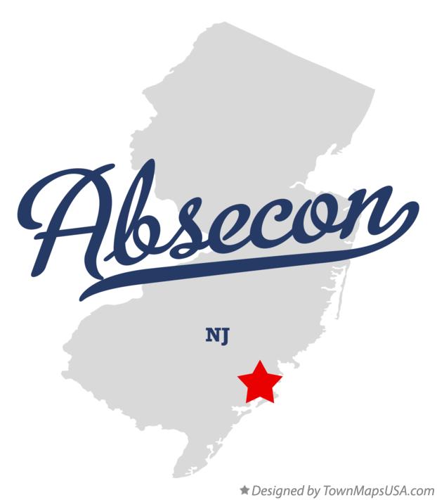 Map of Absecon New Jersey NJ