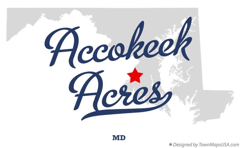 Map of Accokeek Acres Maryland MD