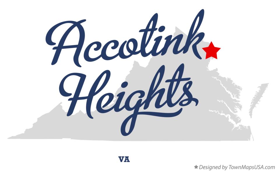 Map of Accotink Heights Virginia VA