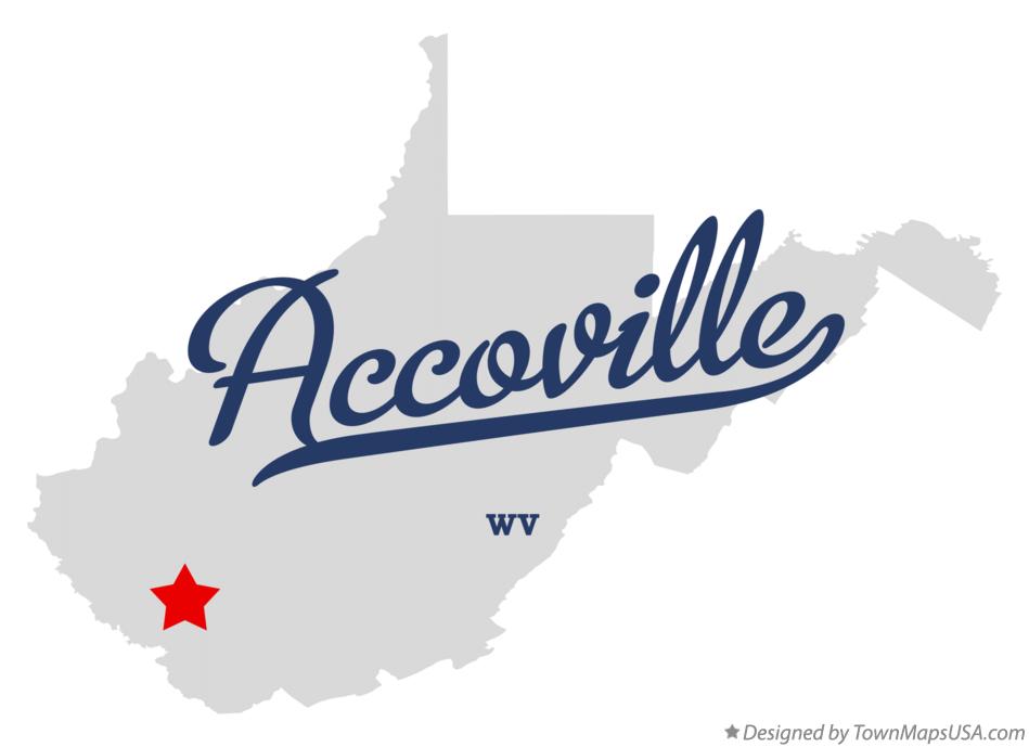 Map of Accoville West Virginia WV