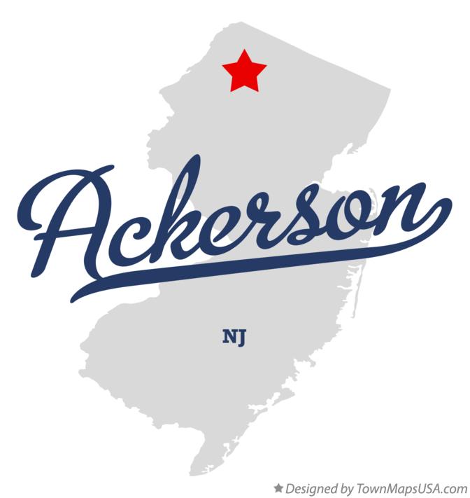 Map of Ackerson New Jersey NJ