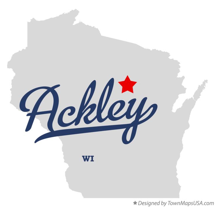 Map of Ackley Wisconsin WI