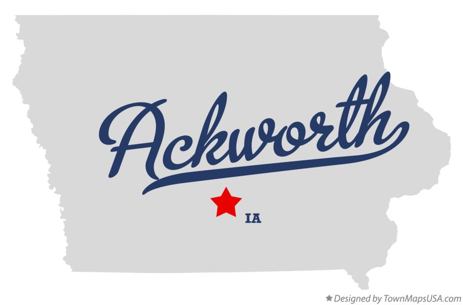 Map of Ackworth Iowa IA