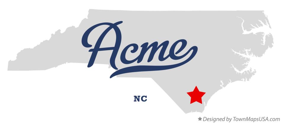 Map of Acme North Carolina NC