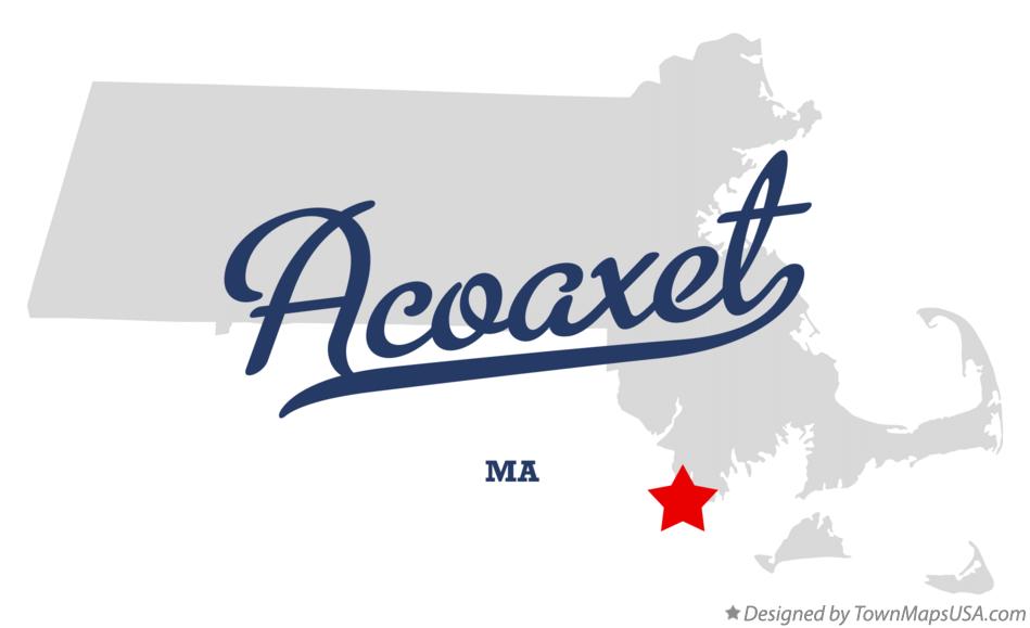 Map of Acoaxet Massachusetts MA