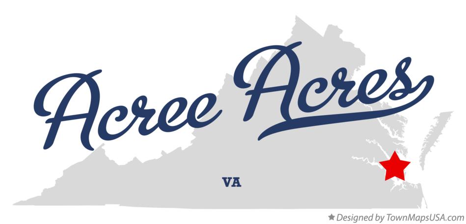 Map of Acree Acres Virginia VA