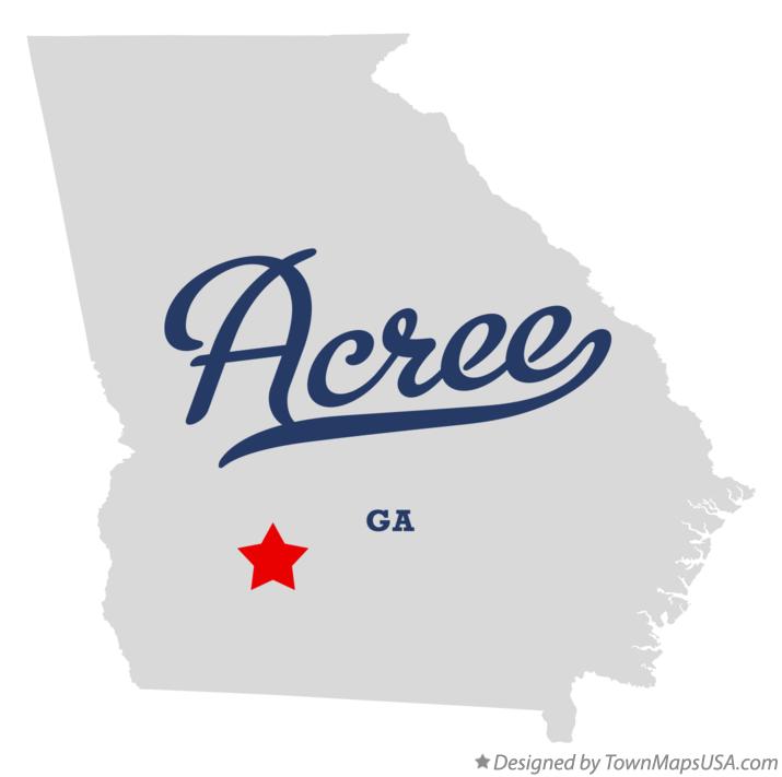 Map of Acree Georgia GA