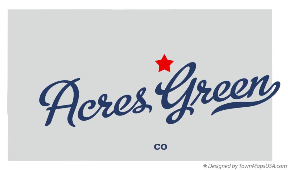 Map of Acres Green Colorado CO