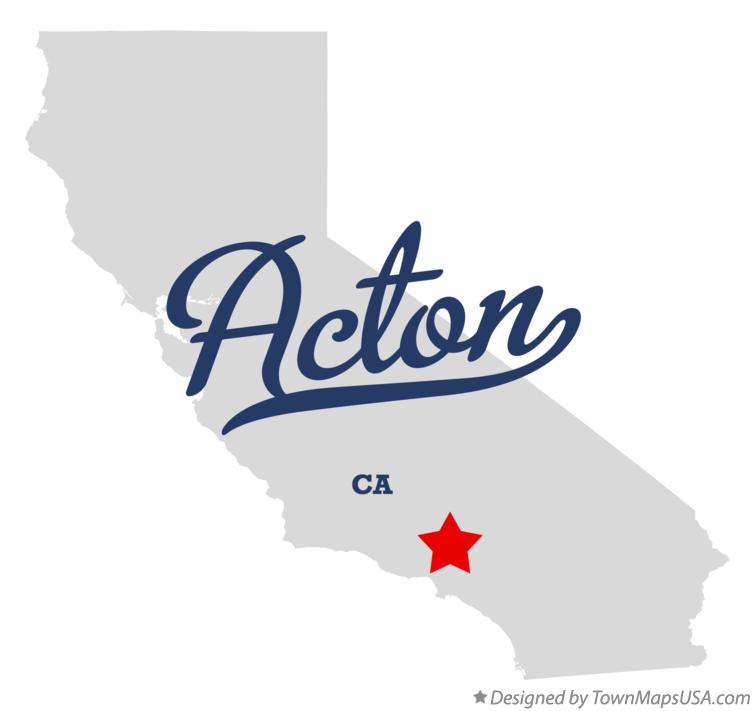 Map of Acton California CA