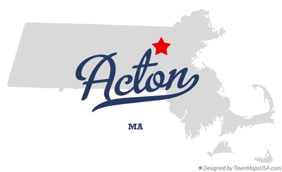 Map of Acton Massachusetts MA