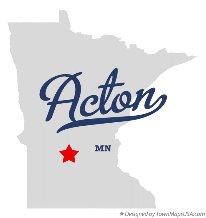 Map of Acton Minnesota MN