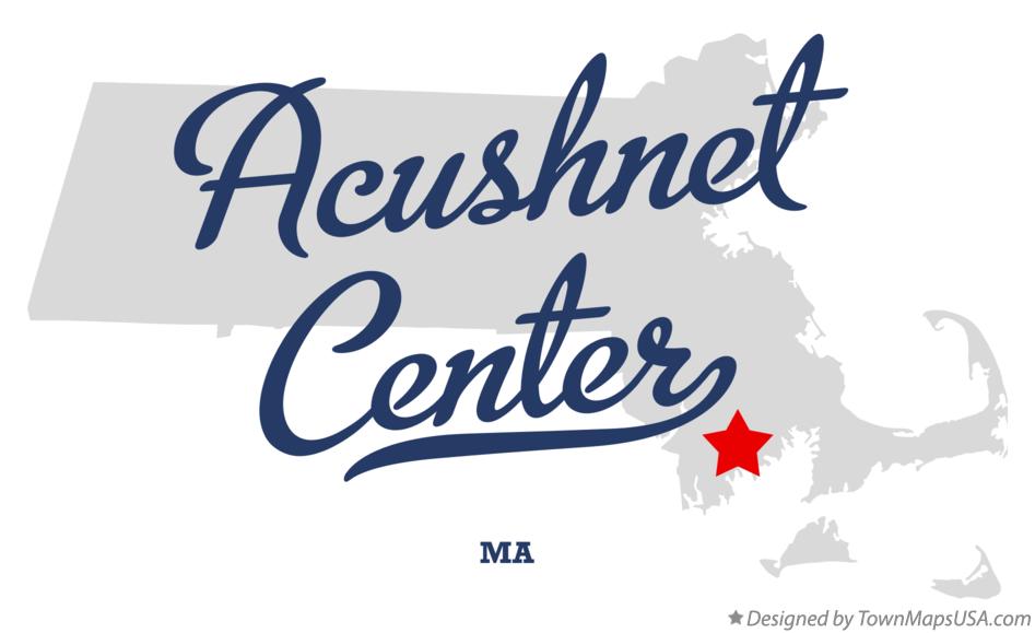 Map of Acushnet Center Massachusetts MA