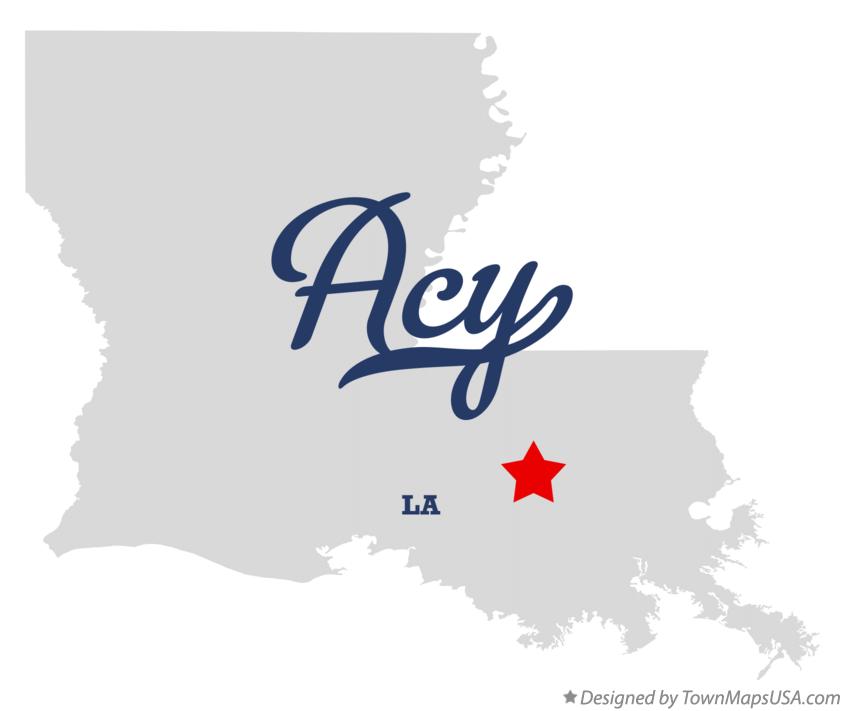 Map of Acy Louisiana LA