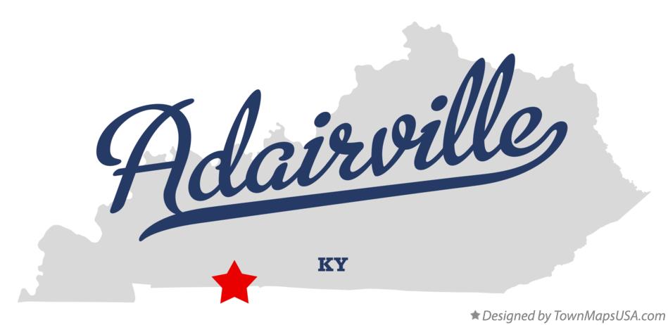 Map of Adairville Kentucky KY