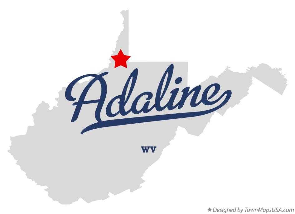 Map of Adaline West Virginia WV