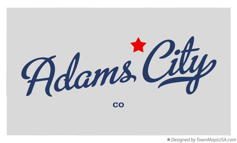 Map of Adams City Colorado CO
