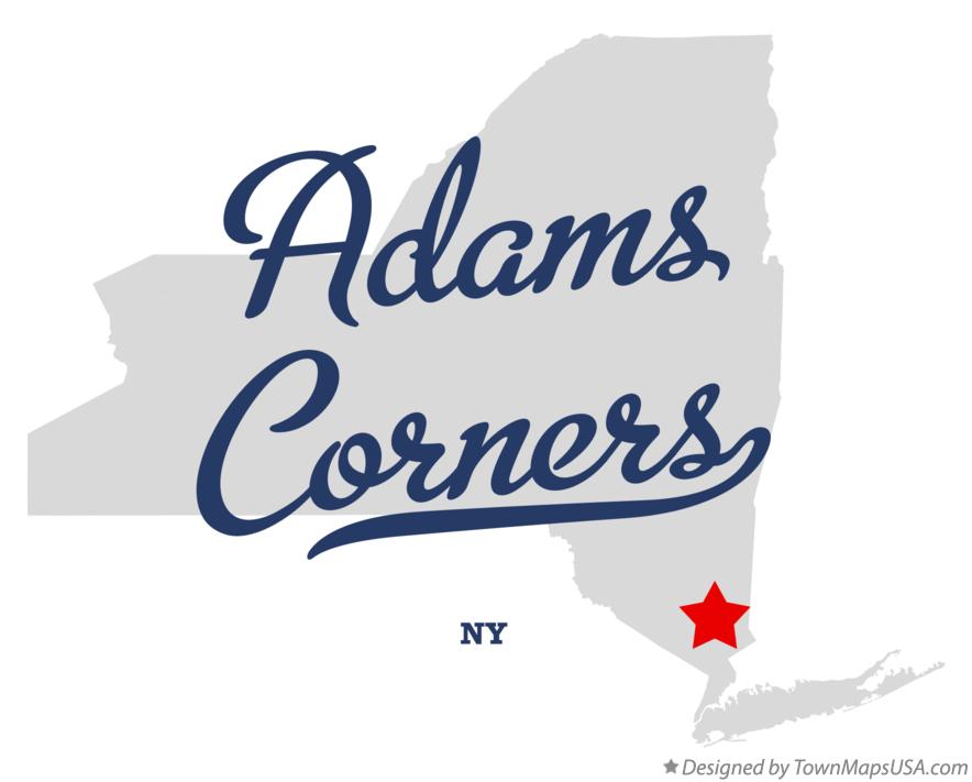 Map of Adams Corners New York NY