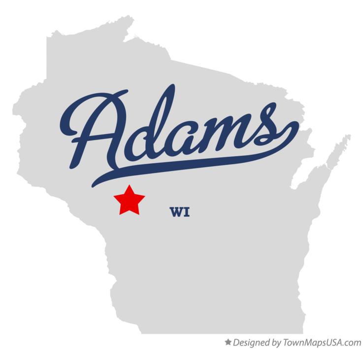 Map of Adams Wisconsin WI