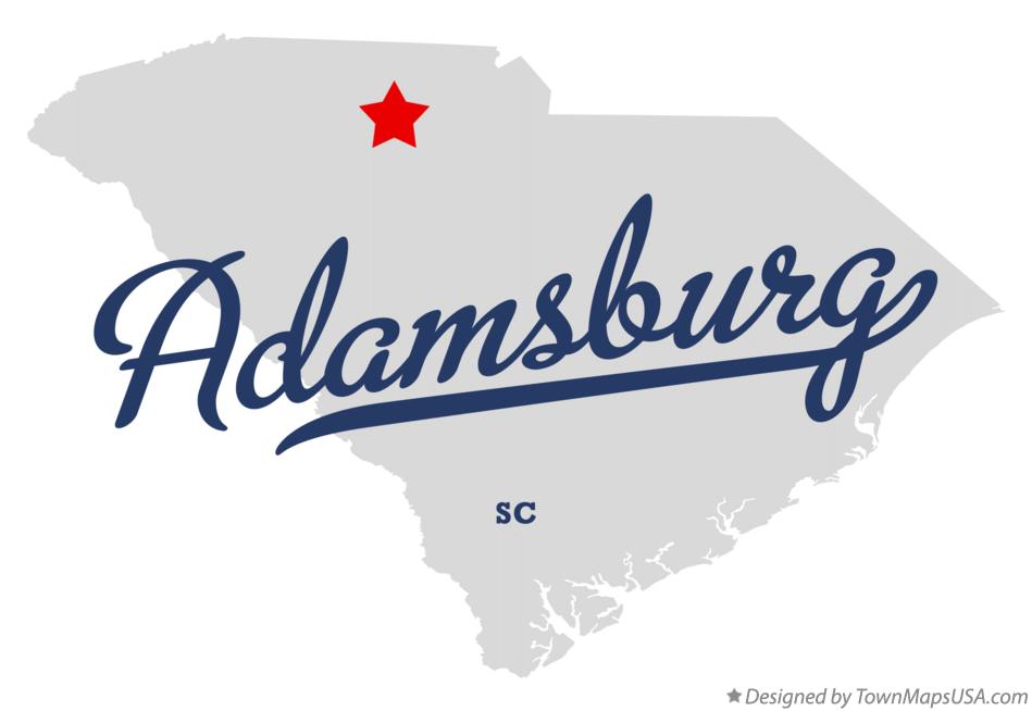 Map of Adamsburg South Carolina SC
