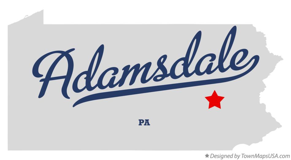 Map of Adamsdale Pennsylvania PA
