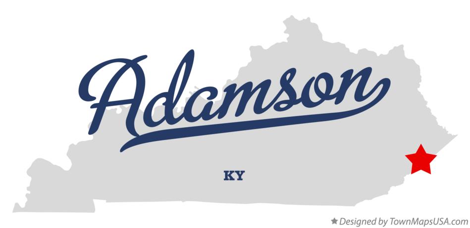 Map of Adamson Kentucky KY