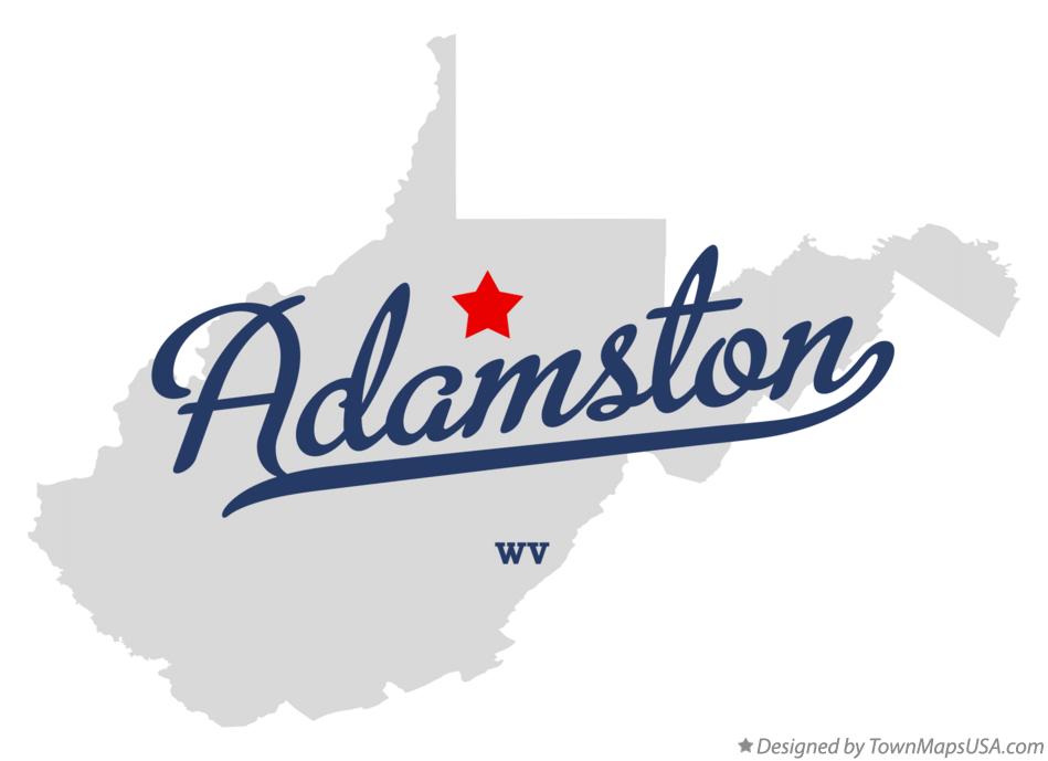 Map of Adamston West Virginia WV