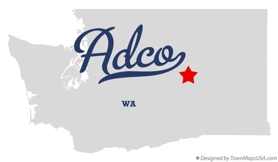 Map of Adco Washington WA