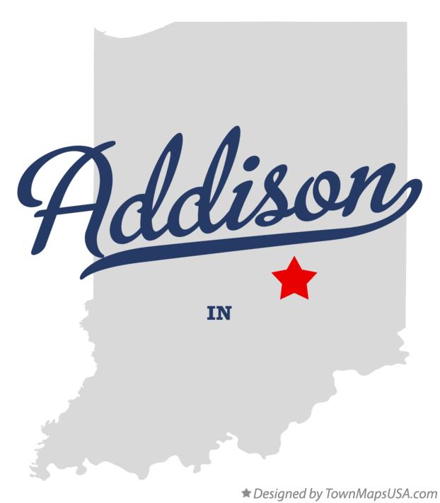 Map of Addison Indiana IN