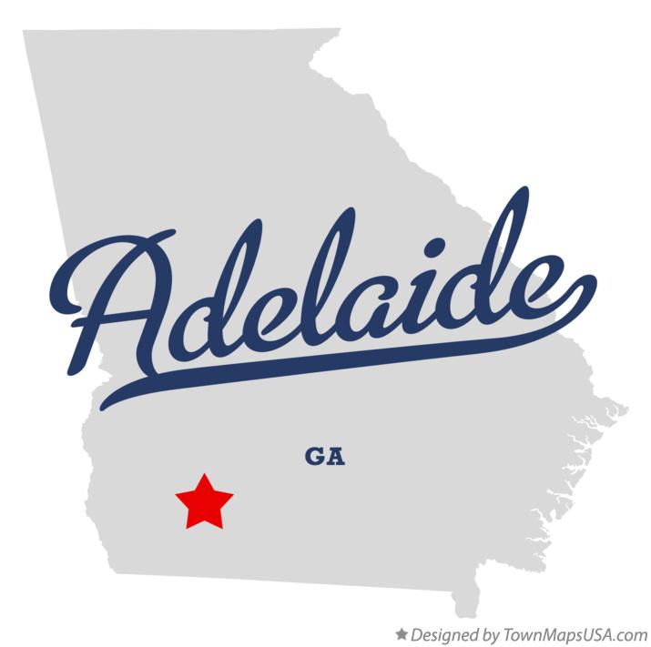 Map of Adelaide Georgia GA