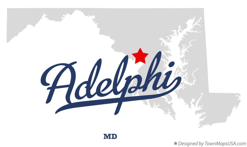 Map of Adelphi Maryland MD