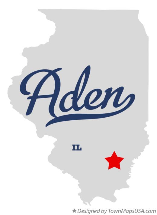 Map of Aden Illinois IL