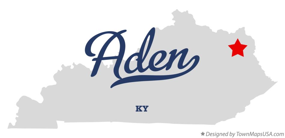 Map of Aden Kentucky KY